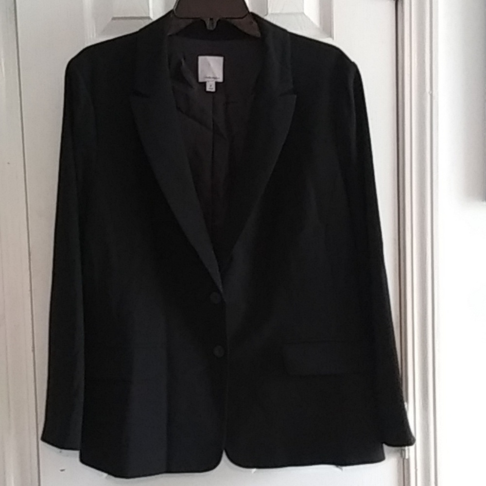 Euc Halogen Black Tailored Jacket - image 2